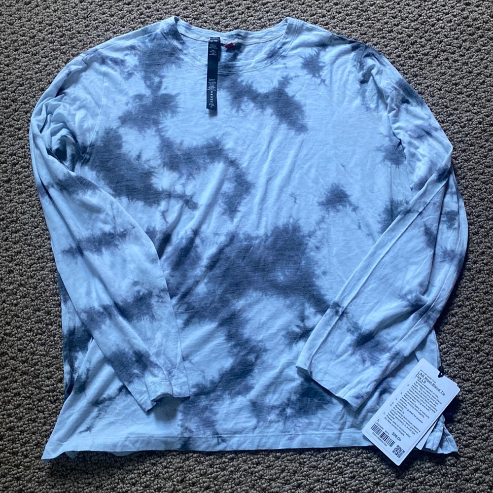 NWT Lululemon Men’s LAB Wool-Blend Tie Dye Long Sleeve